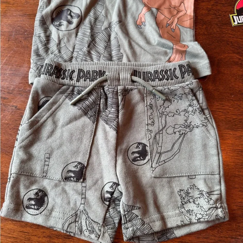 NWT Baby Jurassic Park 2 Piece Short Set - Size 12 Months